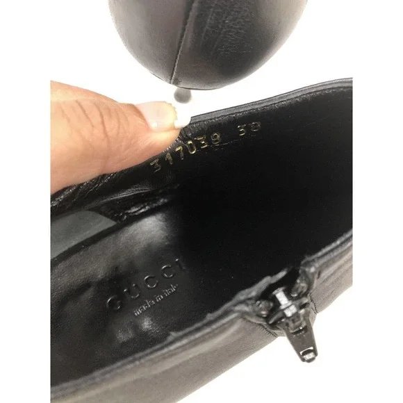VINTAGE Gucci Black Ankle Bootie Size 8 (EU 38)